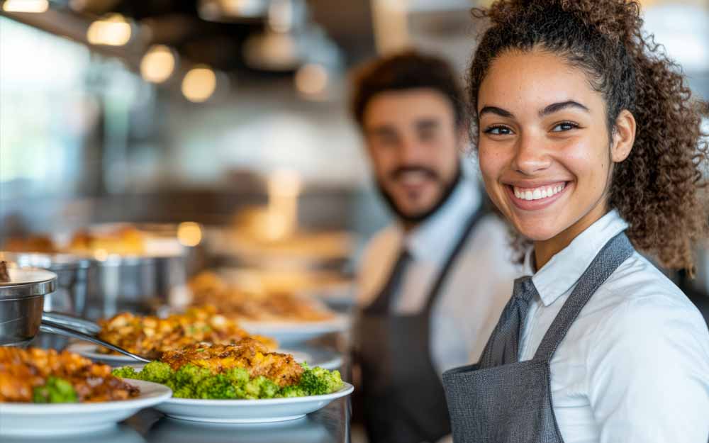 Foto zweier Gastronomischer Angestellter